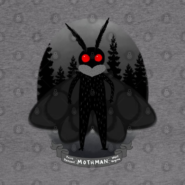 Mothman! Travel Plaque by Meowlentine